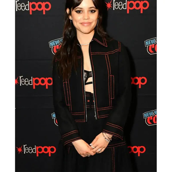 Jenna Ortega Wednesday Event Black Jacket