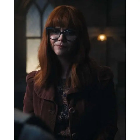 Wednesday Marilyn Thornhill Brown Jacket