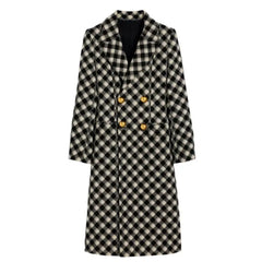 Kristin Davis Check Coat