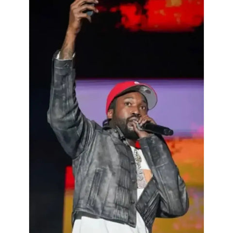 Meek Mill Roots Picnic Grey Jacket