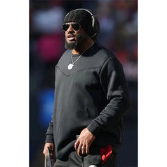 Mike Tomlin Steelers Black Sweatshirt