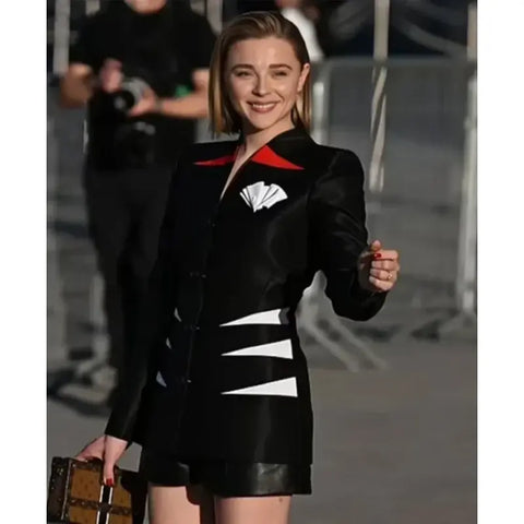 Paris Fashion Week Chloë Grace Moretz Black Blazer