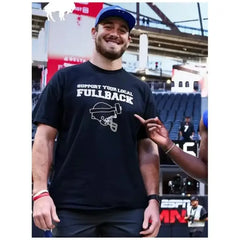 Support Your Local Fullback Bills Black T-Shirt