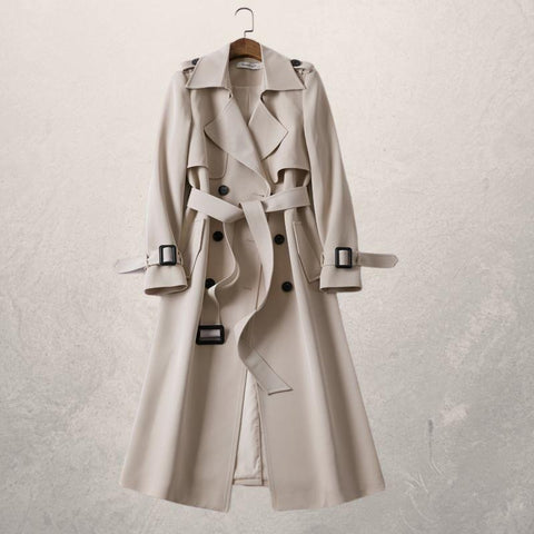 Women's Trench Coat Autumn Long Windbreaker