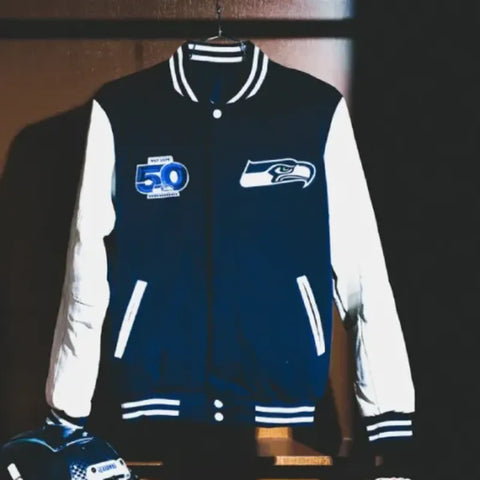 Seattle Seahawks 50th Season Blue Jacket