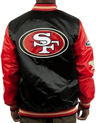 Men's Black Varsity Patch Jacket