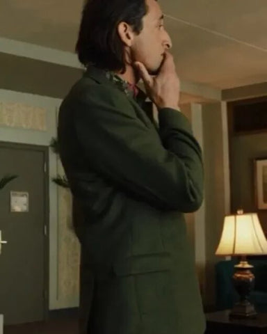 Poker Face 2023 Adrien Brody Green Blazer