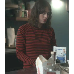 Alexandra Mullen Zero Day Striped Crewneck Top