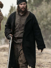 Isaac American Primeval Black Wool Coat