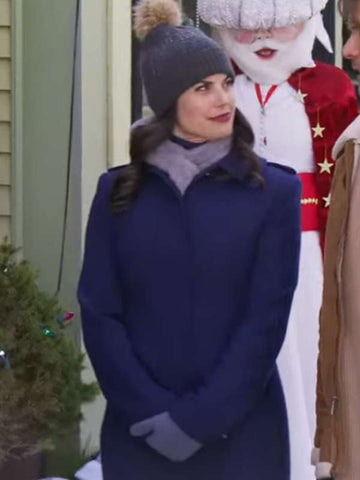 Meghan Ory Believe in Christmas 2024 Blue Coat