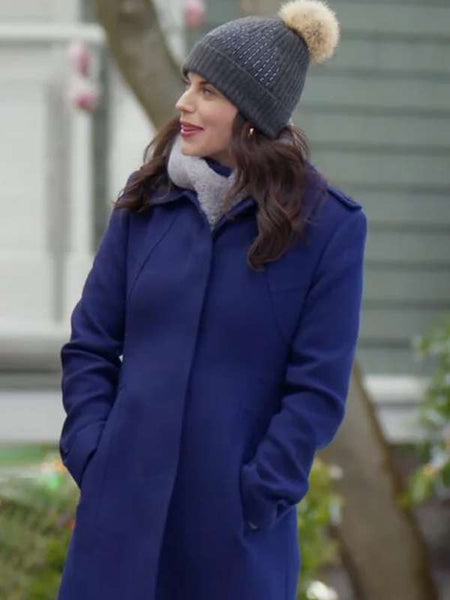 Meghan Ory Believe in Christmas 2024 Blue Coat