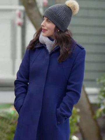 Meghan Ory Believe in Christmas 2024 Blue Coat