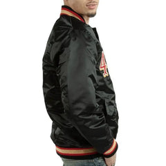 San Francisco 49ears Varsity  Bomber Black  Jacket