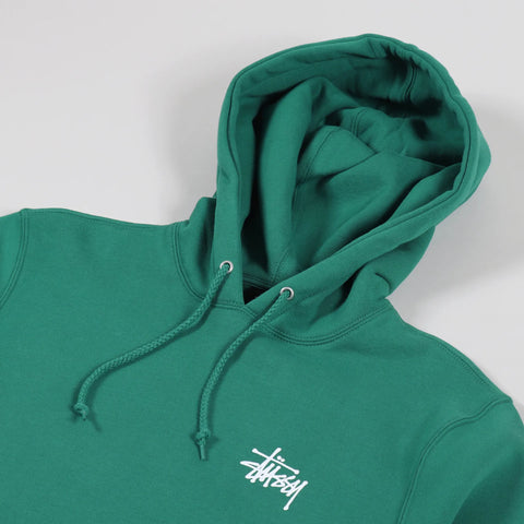 Unisex Basic Stussy Pullover Green Hoodie
