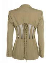 Jade Chan Selling The City Cage Green Blazer