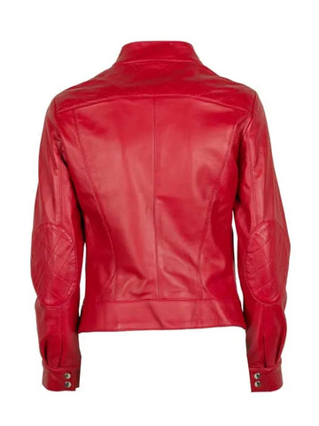 Women’s Cafe Racer Real Leather Jacket