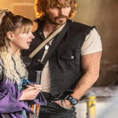 Chris Pratt The Electric State Black Cotton Vest