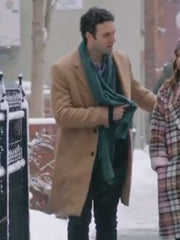Jake Epstein Christmas in the Spotlight 2024 Brown Coat