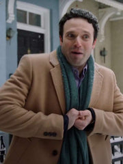 Jake Epstein Christmas in the Spotlight 2024 Brown Coat