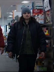 Melonie Diaz Cold Wallet Black Bomber Jacket