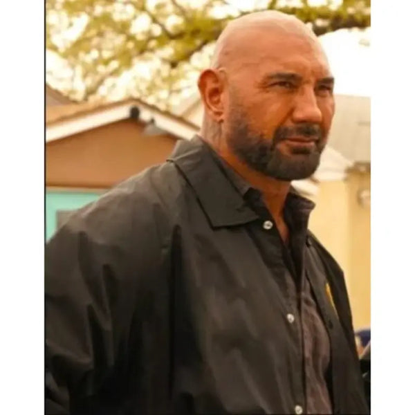 Trap House Dave Bautista Black Cotton Jacket