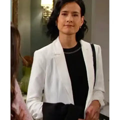 Sophia choi Days Of Our Live White Blazer