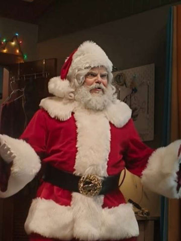 Jack Black Dear Santa 2024 Red Costume Coat