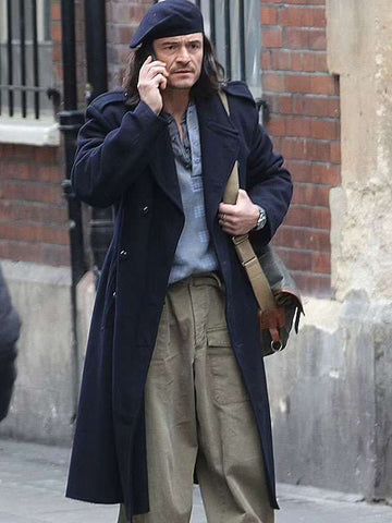Orlando Bloom Deep Cover Blue Coat
