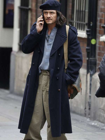 Orlando Bloom Deep Cover Blue Coat