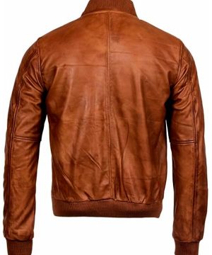 Men’s Dark Brown Bomber Jacket