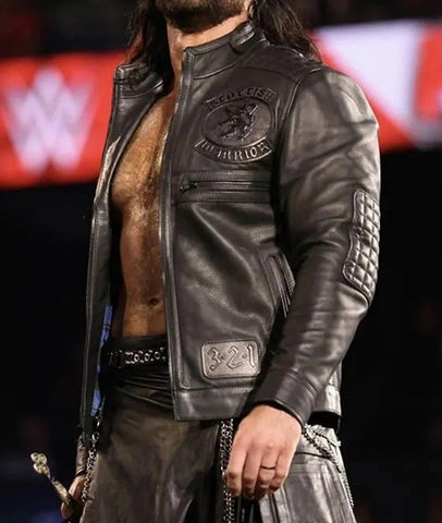 WWE Raw Drew McIntyre Black Leather Jacket