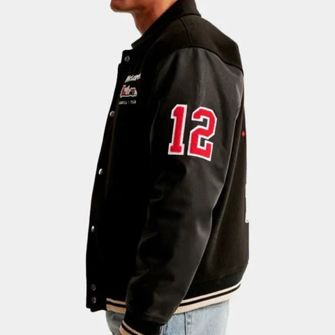 McLaren Varsity Black Bomber Jacket