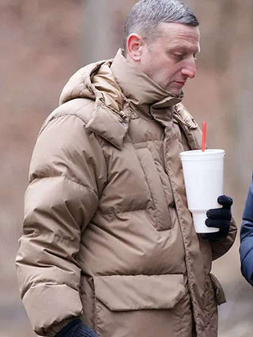 Tim Robinson Friendship Brown Puffer Jacket