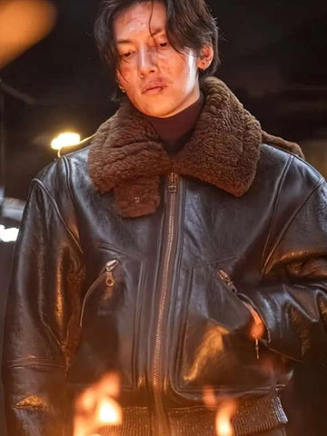 Yoon Gil-ho Gangnam B-Side Shearling Leather Jacket