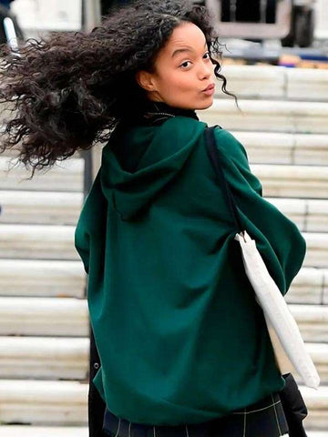 Zoya Lott Gossip Girl Green Hoodie