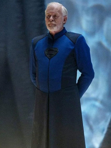 Ian McElhinney Krypton Series Long Blue and Black Coat