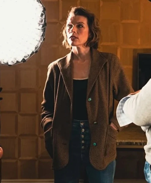 In the Lost Lands Milla Jovovich Brown Blazer