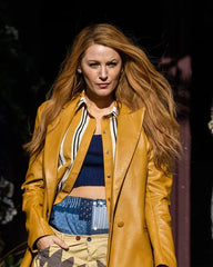 It Ends With Us Blake Lively Leather Coat