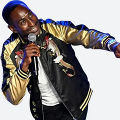 JFGF Institute Mike Estime Black Bomber Jacket