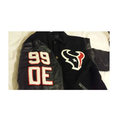 JJ Watt Houston Texans Black Varsity Jacket