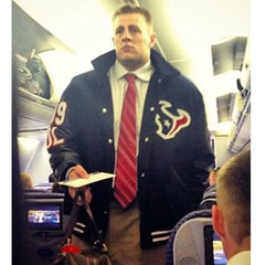 JJ Watt Houston Texans Black Varsity Jacket