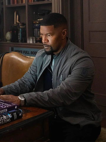 Jamie Foxx Back in Action 2025 Grey Jacket