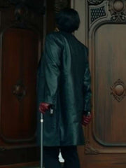 Jamie Lee Curtis The Sticky Black Leather Coat