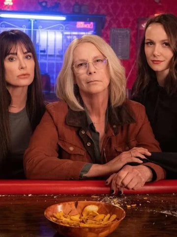 Jamie Lee Curtis Halloween Ends Brown Jacket