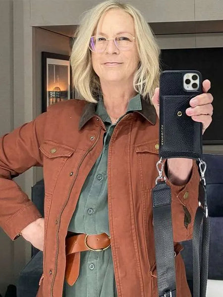Jamie Lee Curtis Halloween Ends Brown Jacket