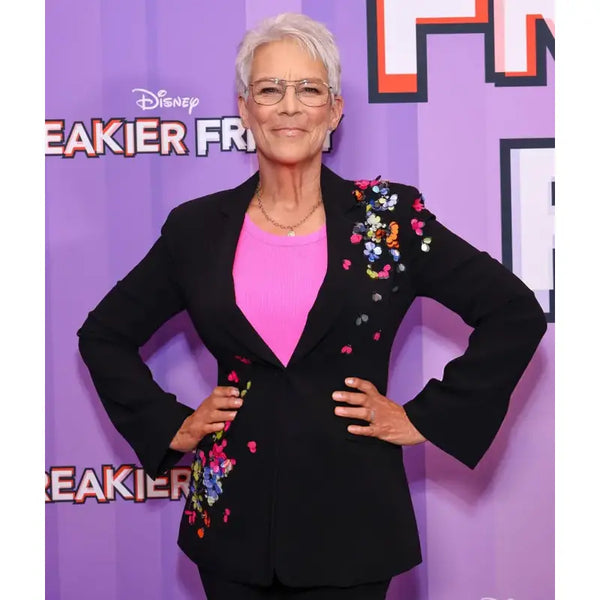 Jamie Lee Freakier Friday 2025 Black Floral Blazer