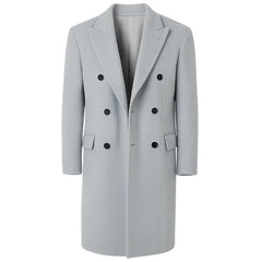 Jeff Bezos Paris Fashion Week Long Grey Coat