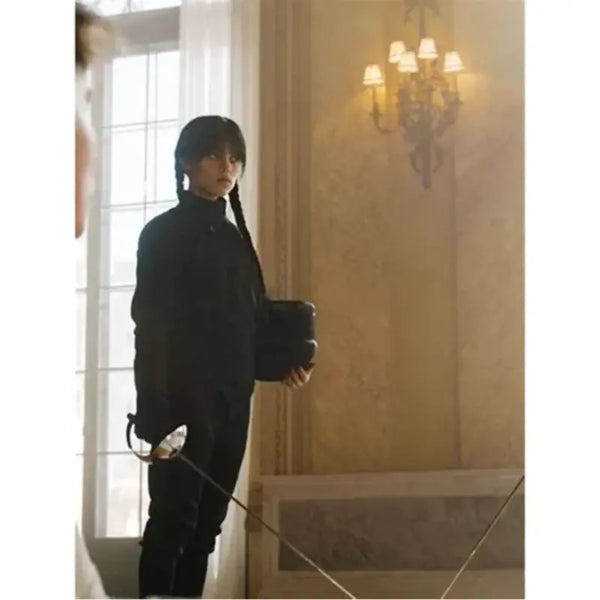 Wednesday 2022 Addams Jenna Ortega Black Suit