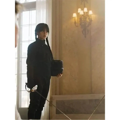 Wednesday 2022 Addams Jenna Ortega Black Suit
