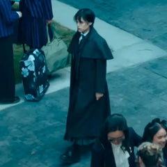 Jenna Ortega Wednesday Season 2 Wool Coat